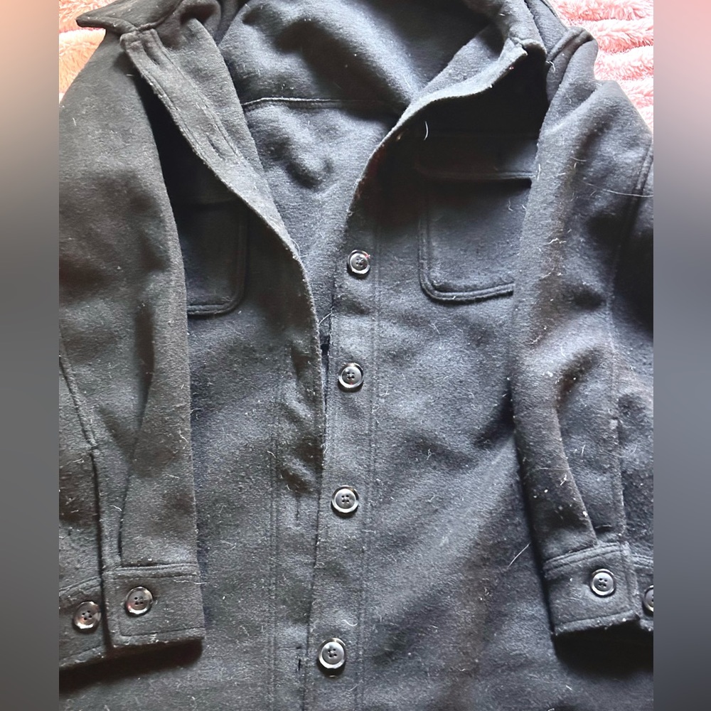 Oversized trench coat with belt string